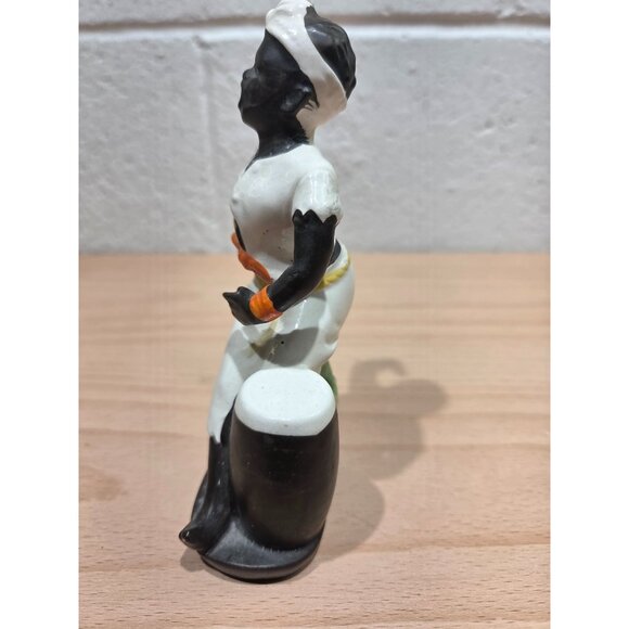 Vintage Calypso Dancer Ceramic Figure Japan 5-1/2" Rare!  FLAWED - Picture 2 of 10